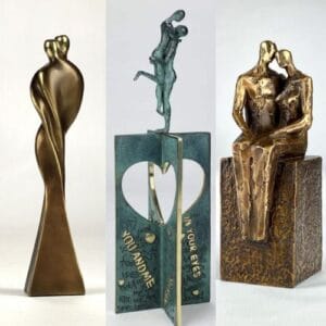 Eksklusive skulpturer er støpt i bare 99 eksemplarer