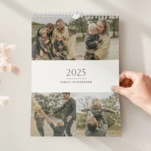 Personlig kalender med bilder